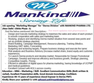 Mankind pharma limited Interview